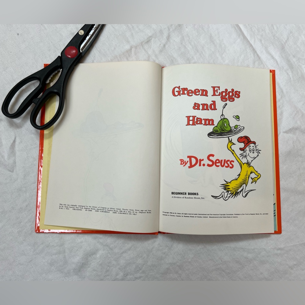 Dr Seuss Books 4 Cat In The Hat & Comes Back Green Eggs and Ham Wocket In Pocket - Picture 13 of 16